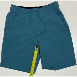 Lululemon Mens Stretch Ripstop Shorts Teal Blue Size Small